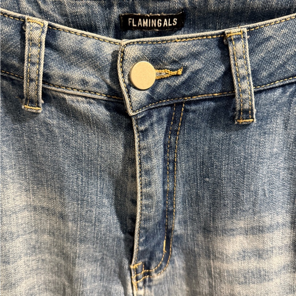 Flamingals Women's Blue Boyfriend Jeans